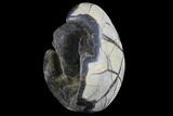 Septarian Dragon Egg Geode - Brown Crystals #88346-2